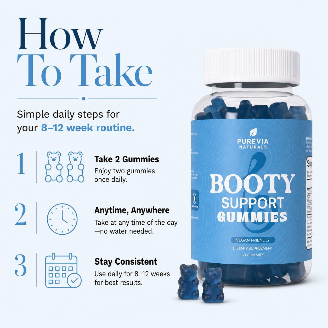 Purevia Naturals™ Booty Support Gummies